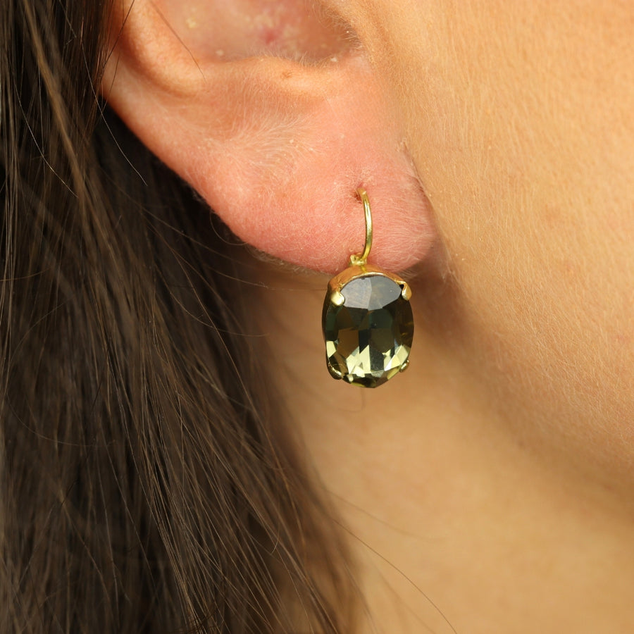 Swarovski Ovale Oorbellen Goud