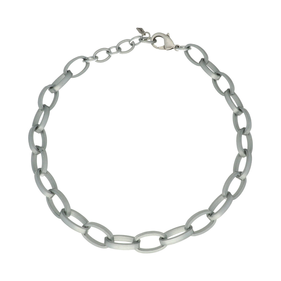 Oval Aluminium Link Necklace