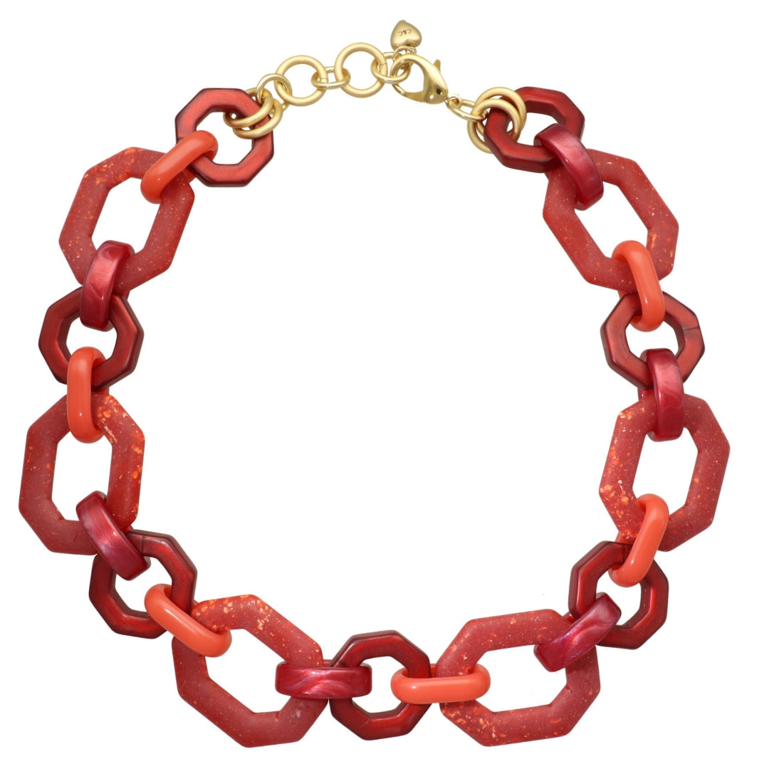 Bold Hexagon Necklace