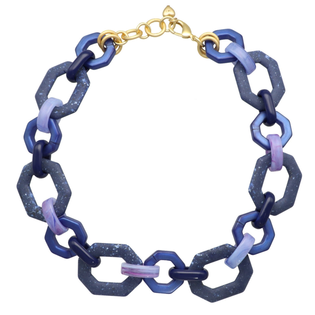Bold Hexagon Necklace