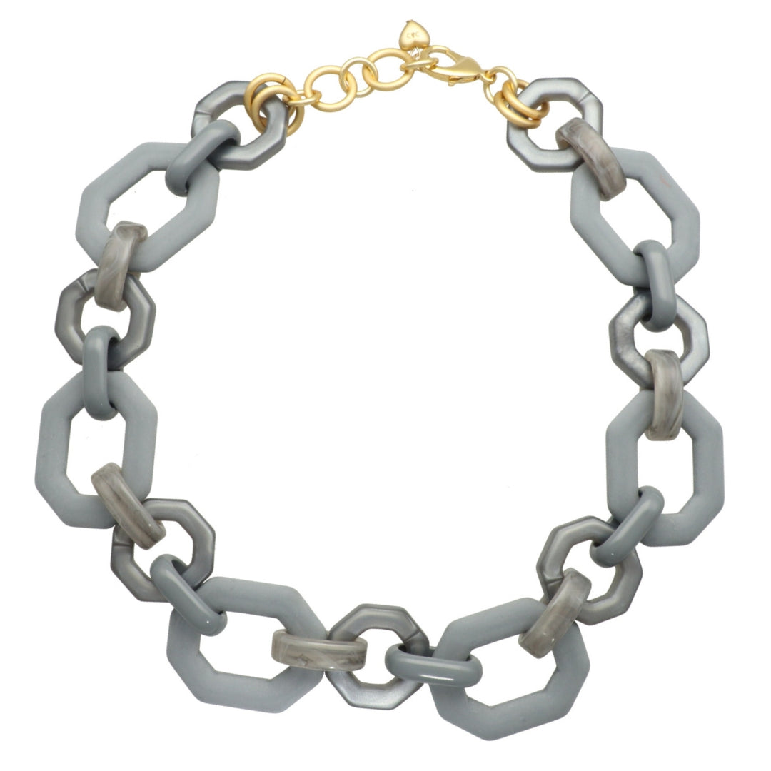 Bold Hexagon Necklace