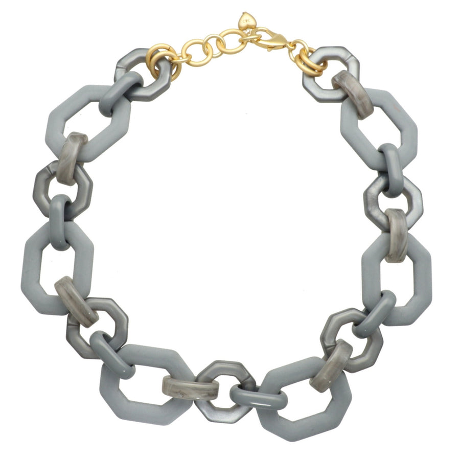 Bold Hexagon Necklace
