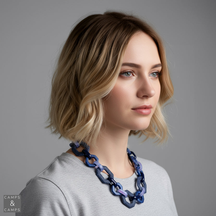 Bold Hexagon Necklace