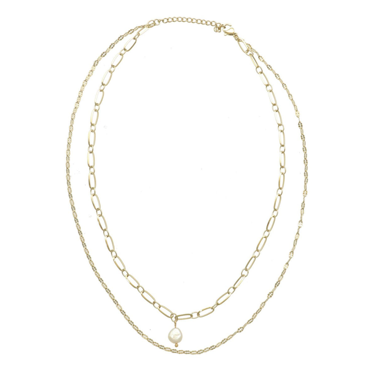 Layered Pearl Necklace