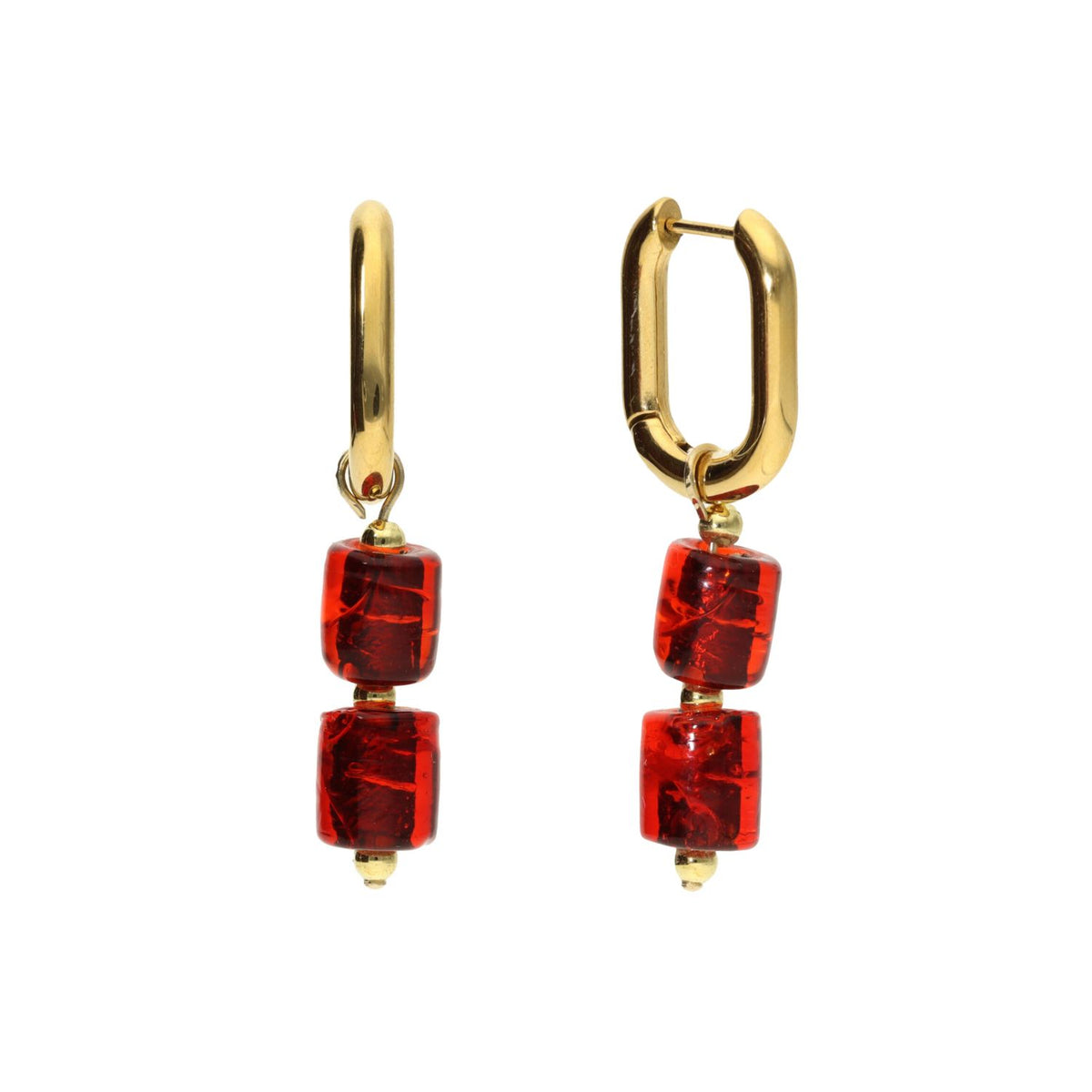 Glass Bead Hoops