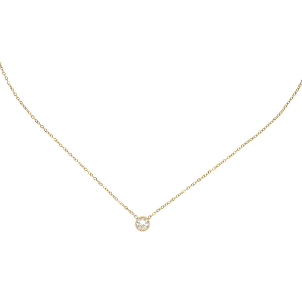 Little Silver Stone Necklace