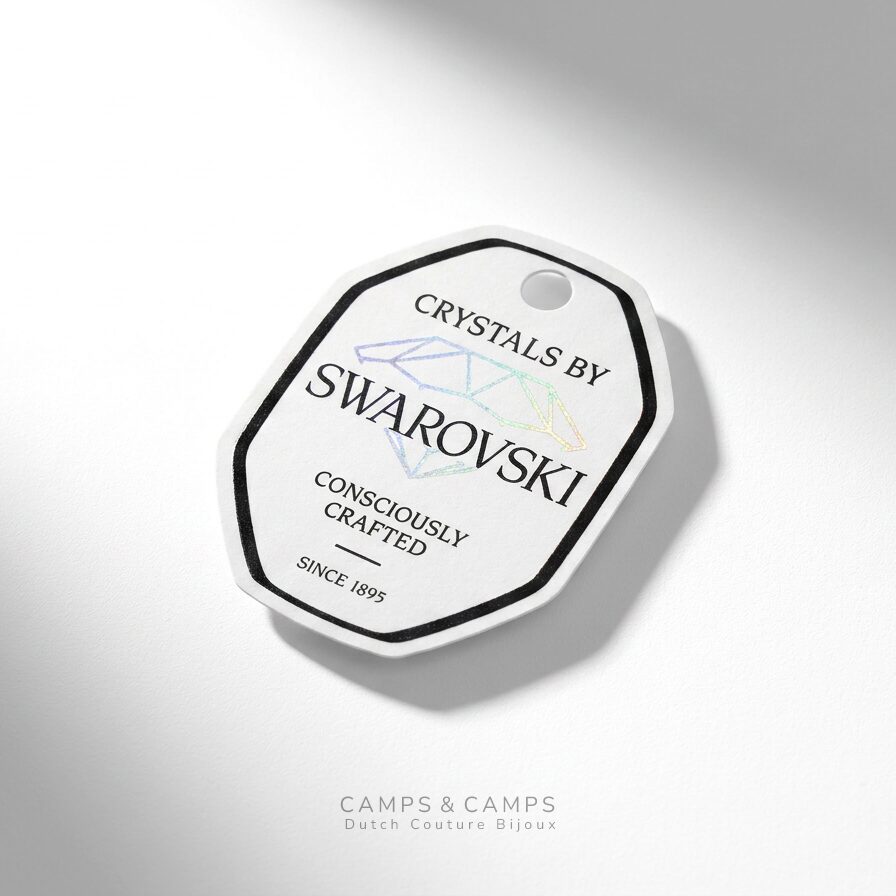 Swarovski Ronde Oorbellen 1,8 cm Zilver