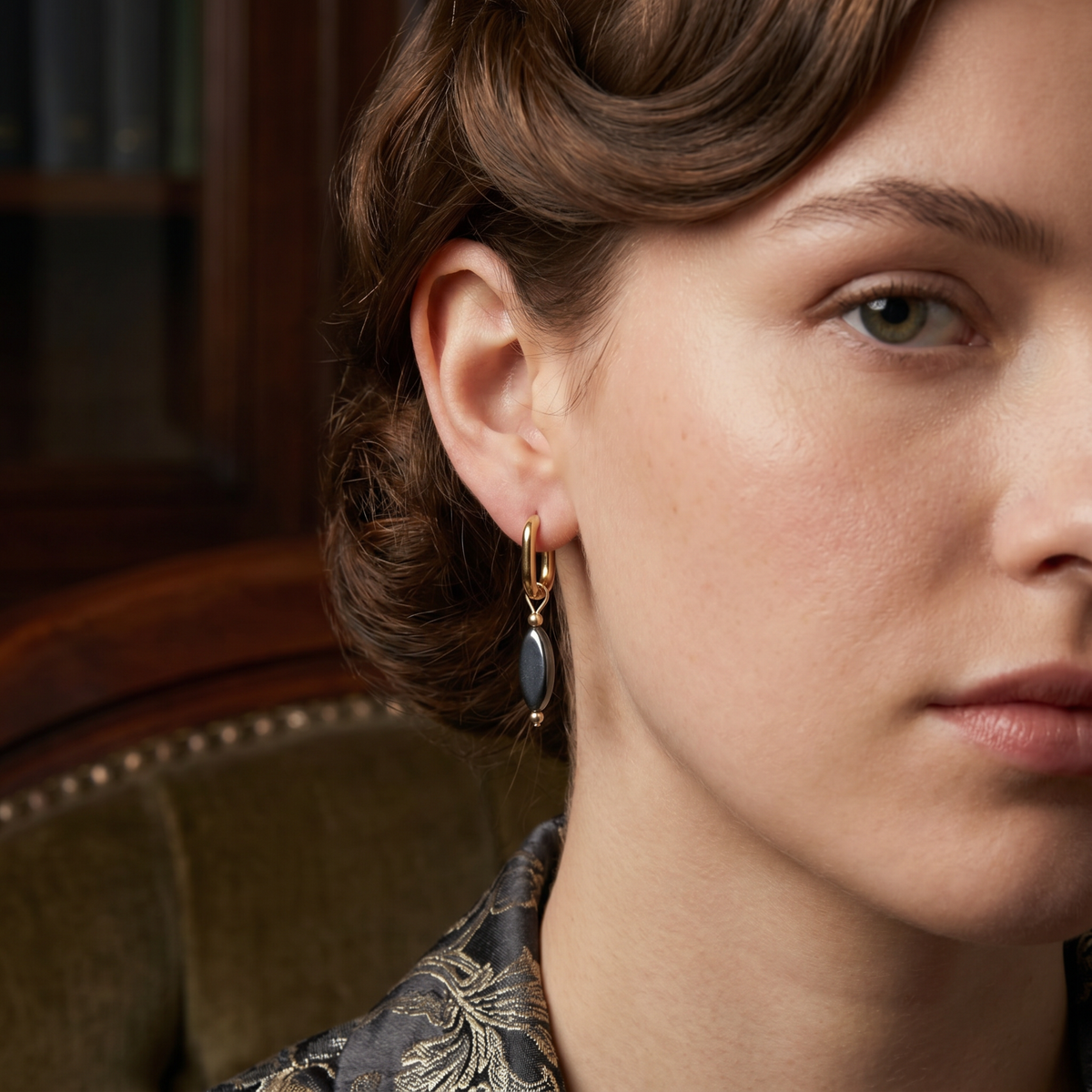 Glass Bead Hoops