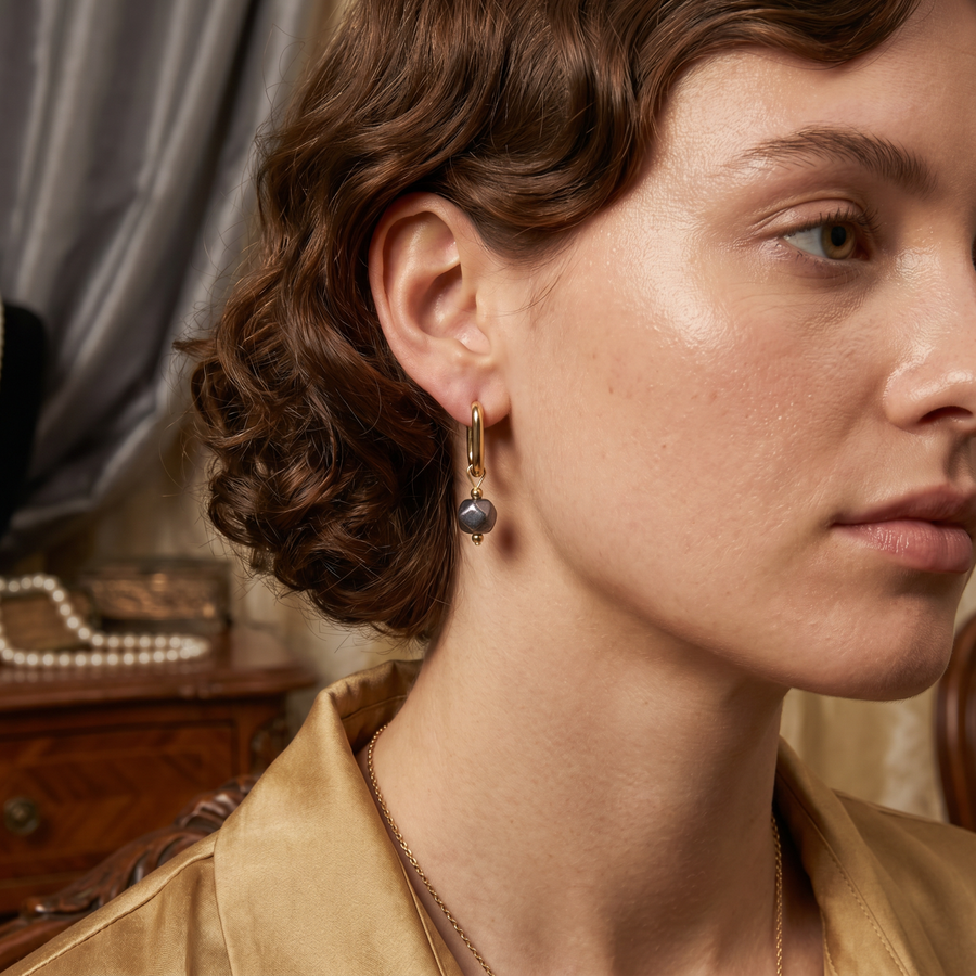 Glass Bead Hoops