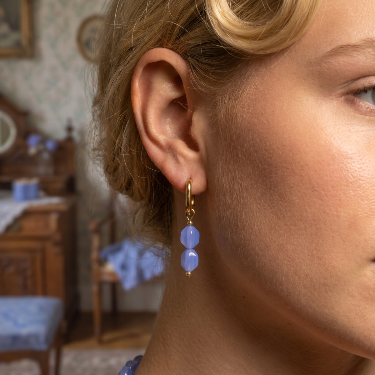 Glass Bead Hoops
