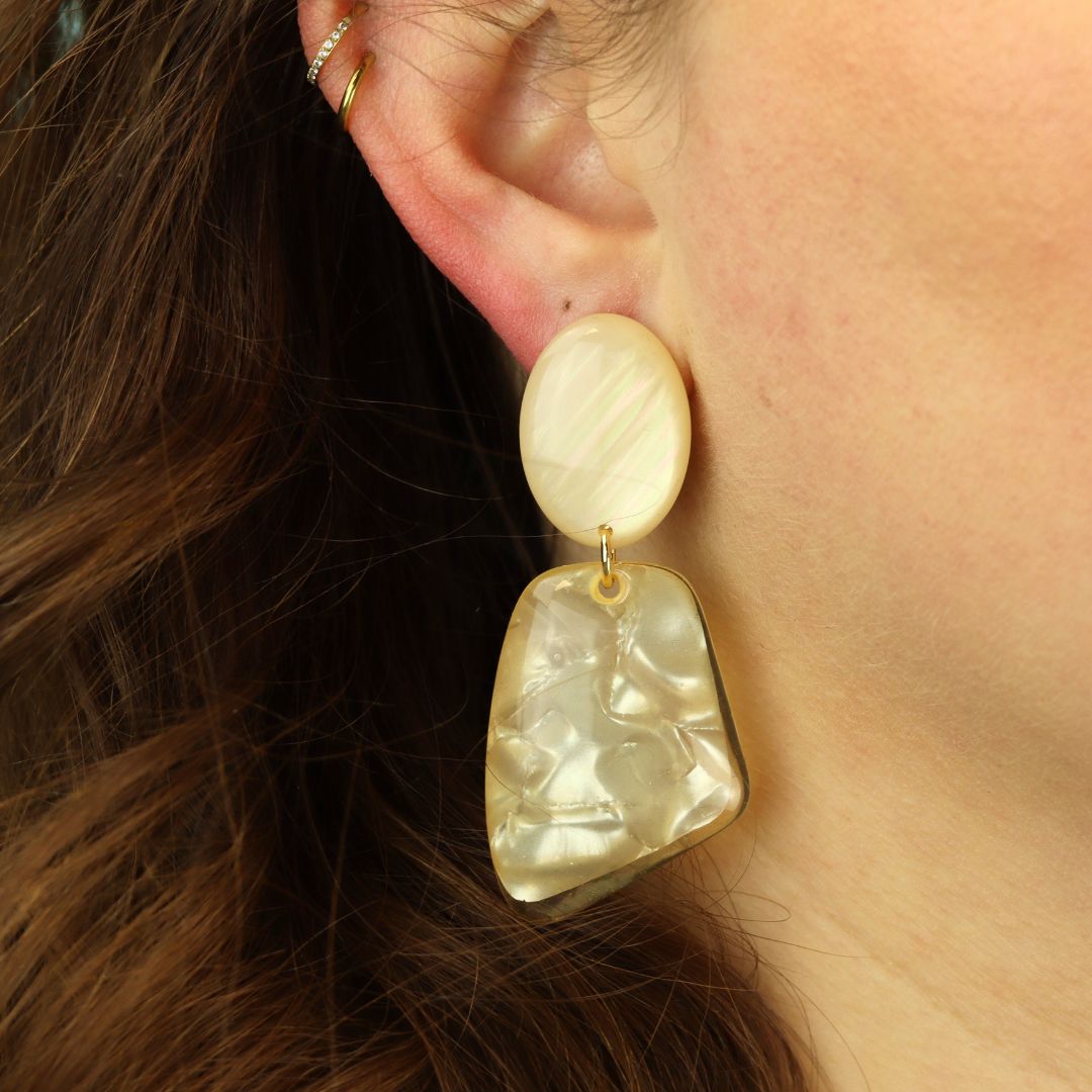 Clip-on Pearl Earrings