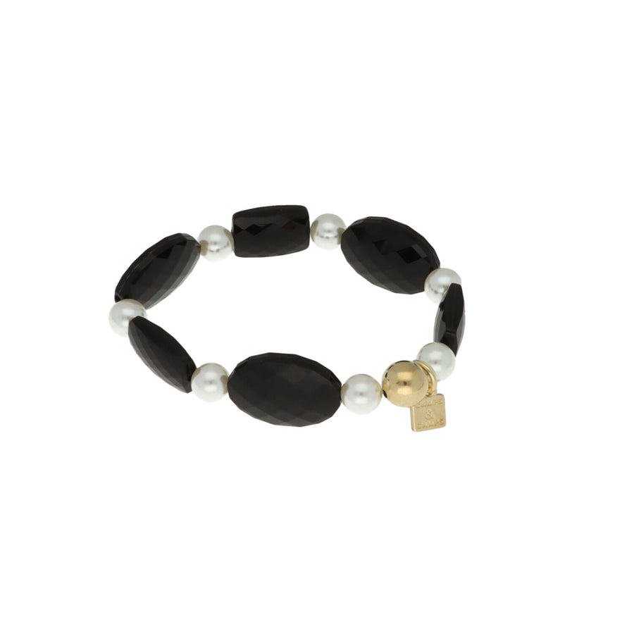 Black and Pearl Bracelet