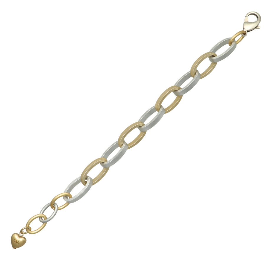 Oval Aluminium Link Bracelet