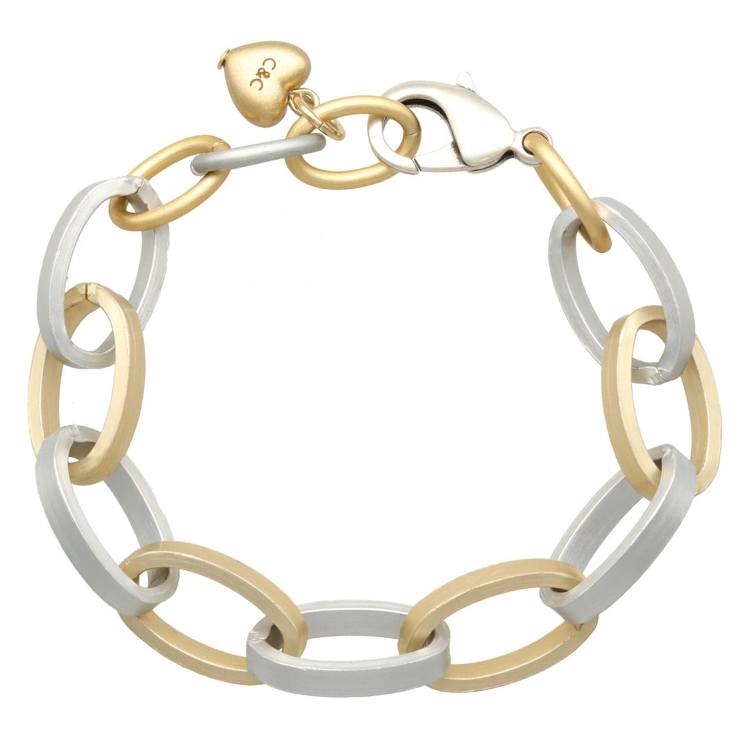 Oval Aluminium Link Bracelet