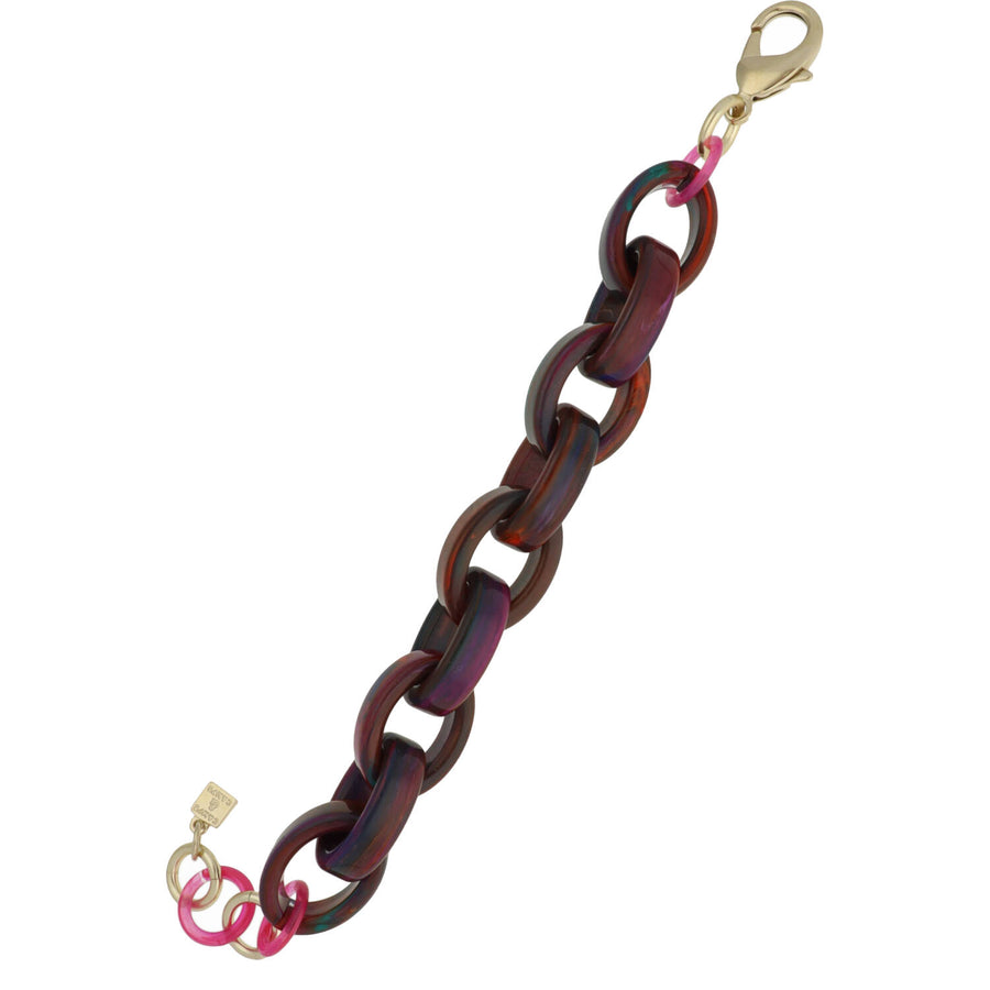 Oval Resin Link Bracelet