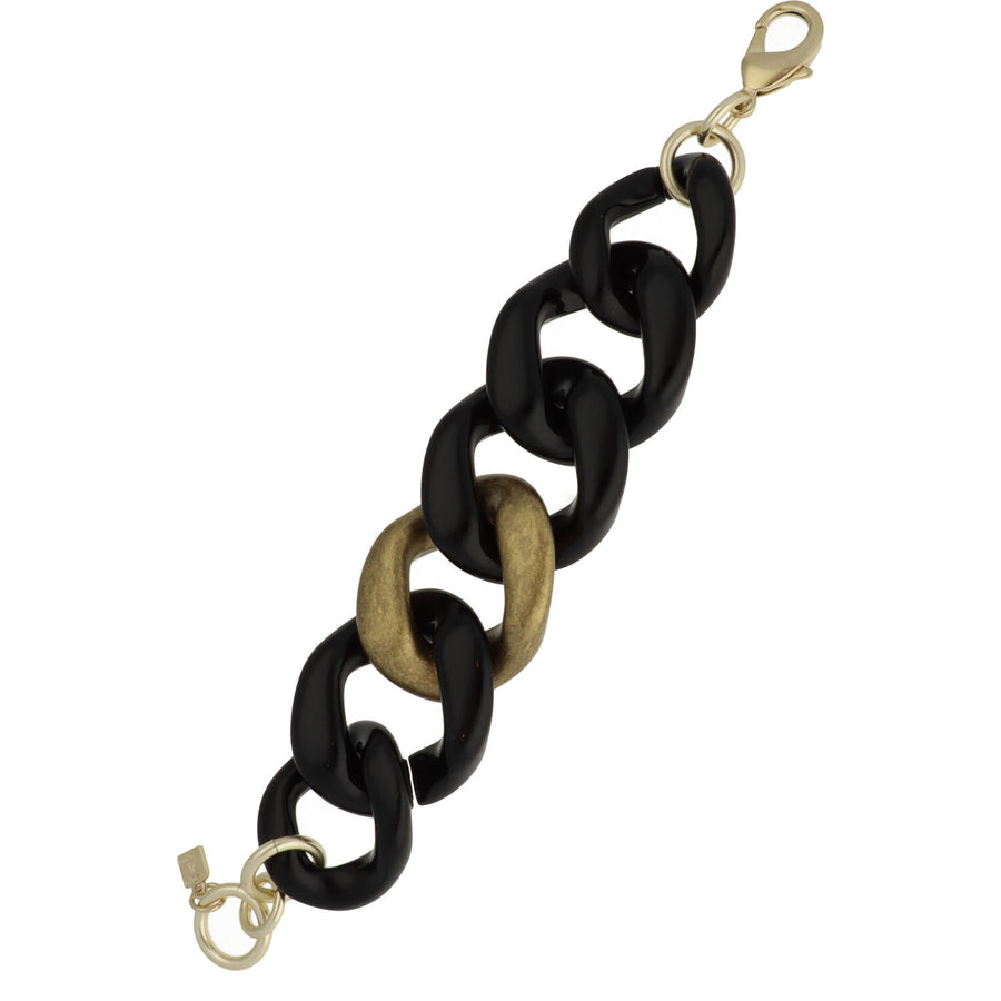 Bi-colour Curb Bracelet