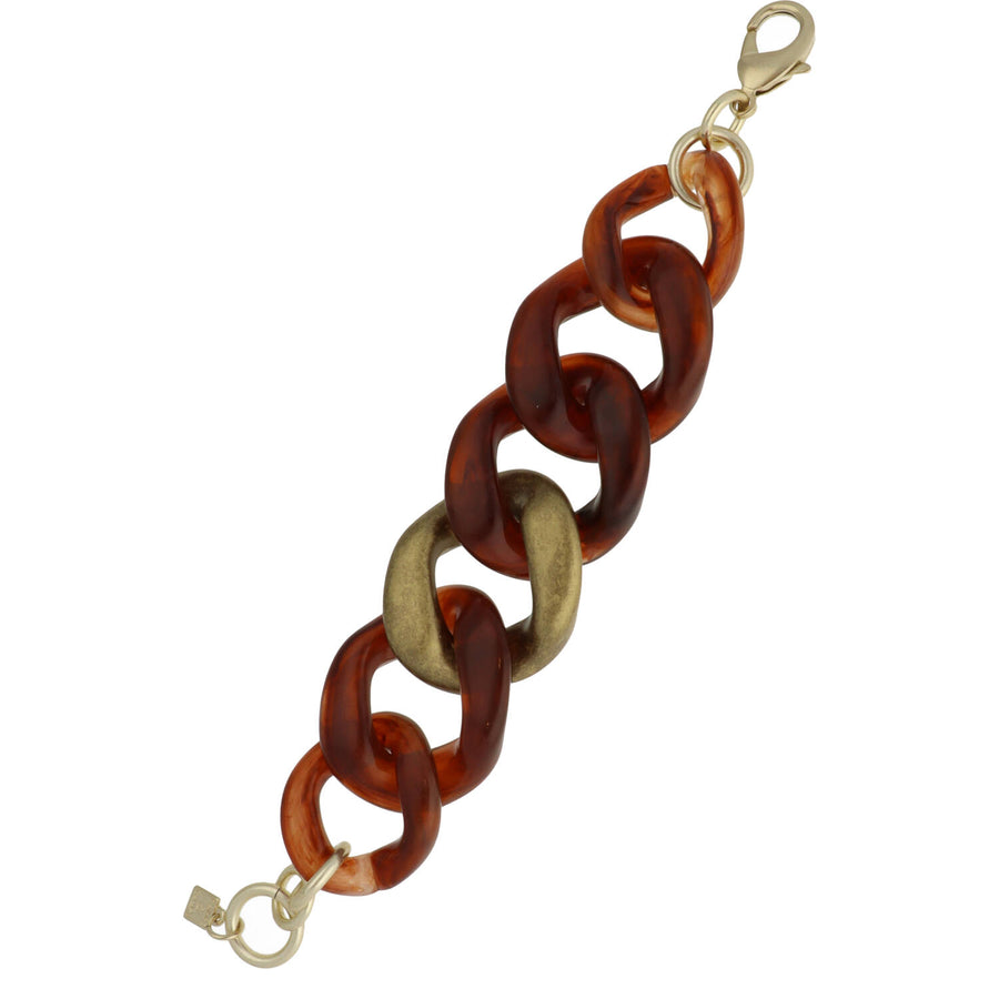 Bi-colour Curb Bracelet