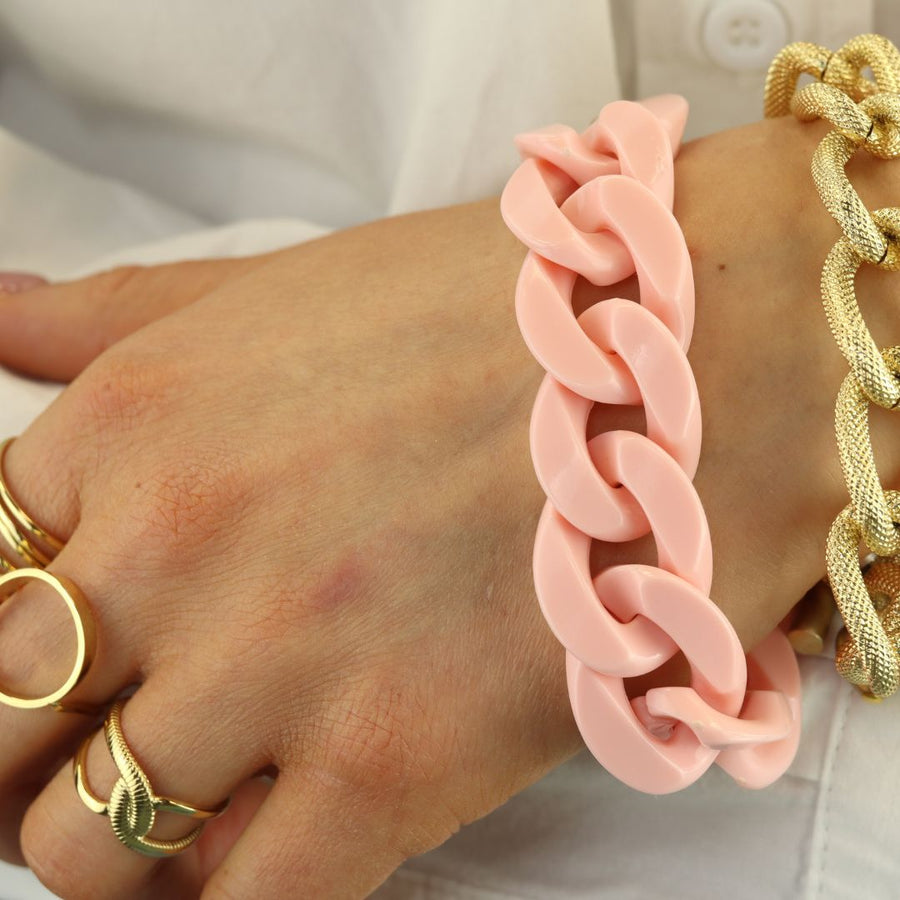 Flat Chain Bracelet Gekleurd
