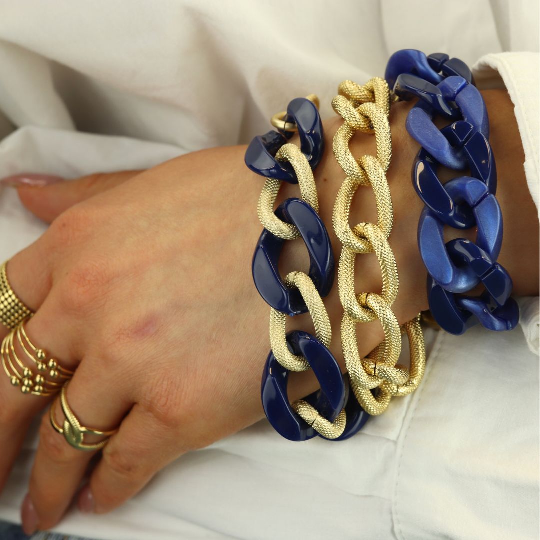 Flat Chain Bracelet Gekleurd