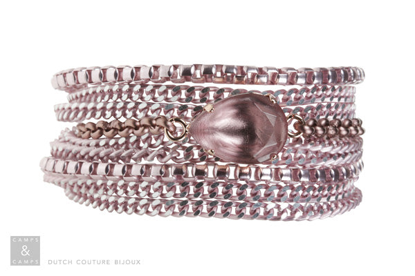 light rose stone bracelet