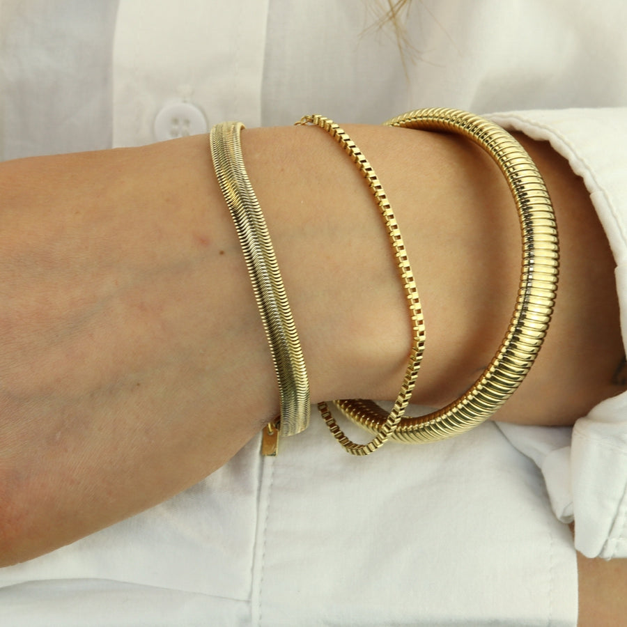 Flat Chain Bracelet 5 mm