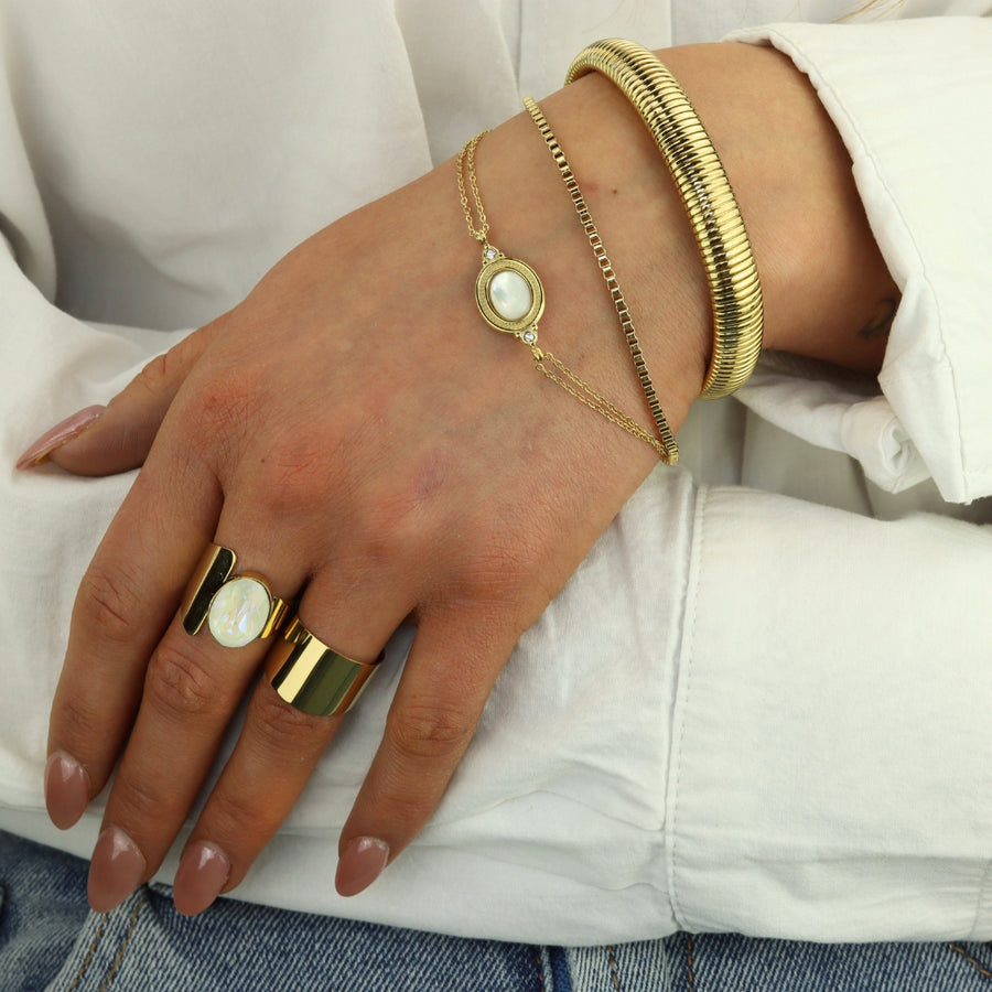 Vintage Mother of Pearl Bracelet
