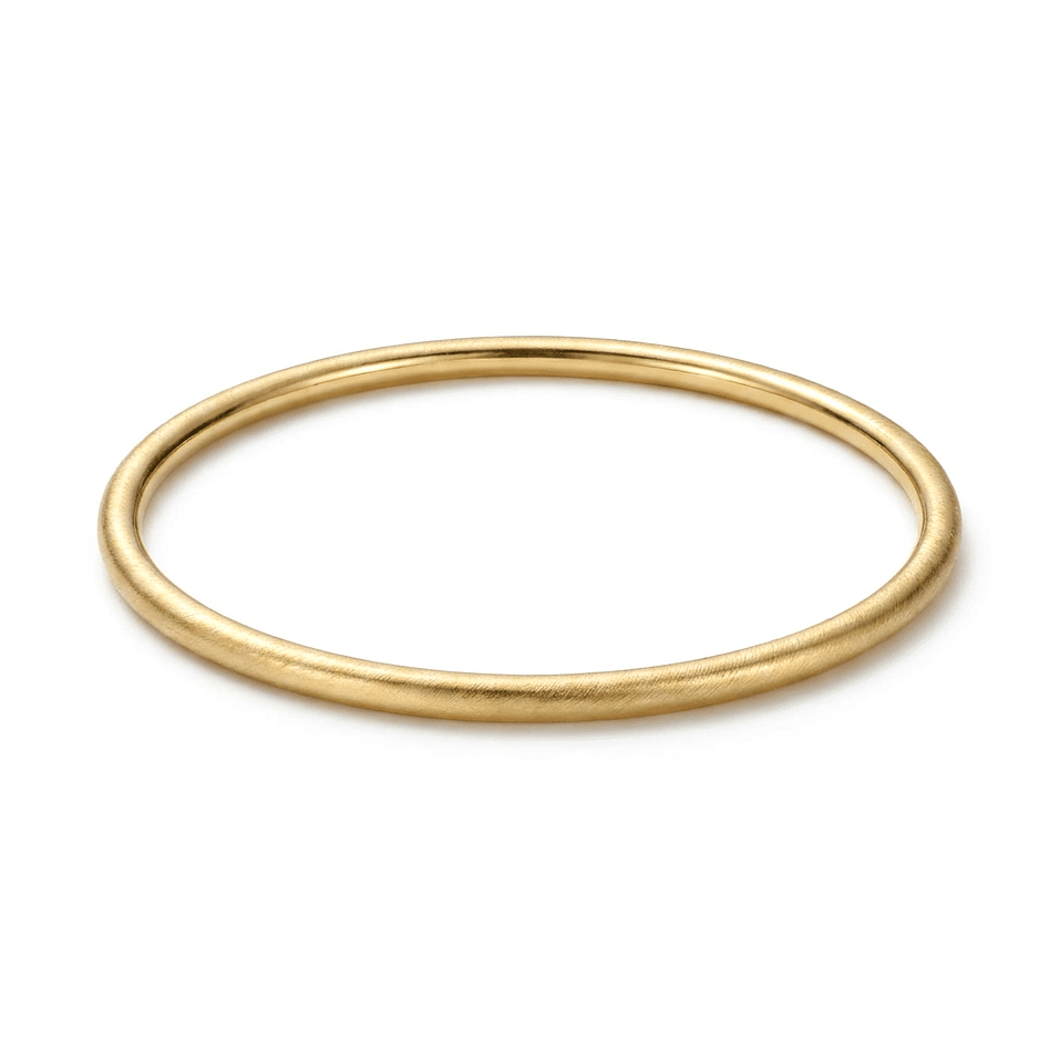 Slim Matte Gold Bangle