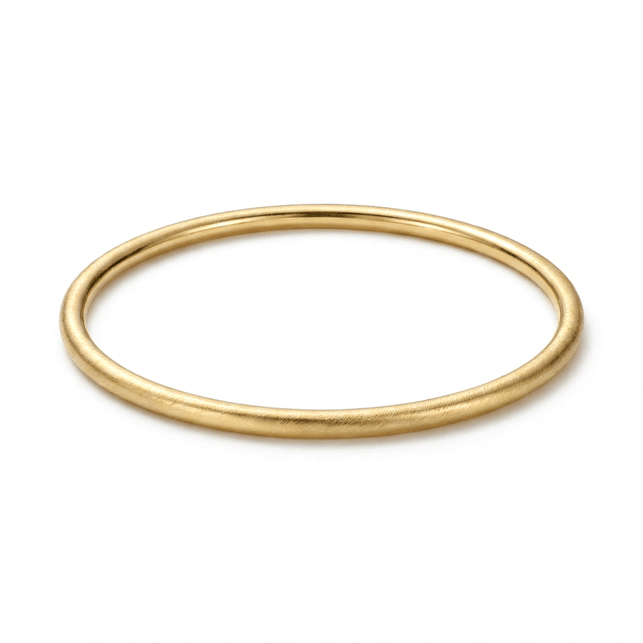 Slim Matte Gold Bangle