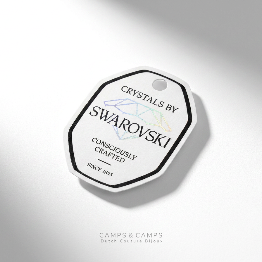 Swarovski Ronde Oorbellen Goud