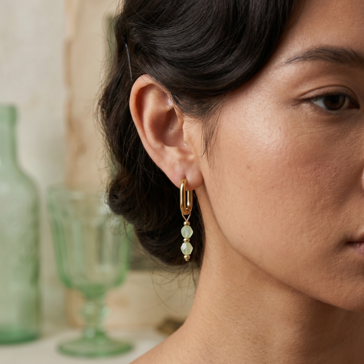 Glass Bead Hoops