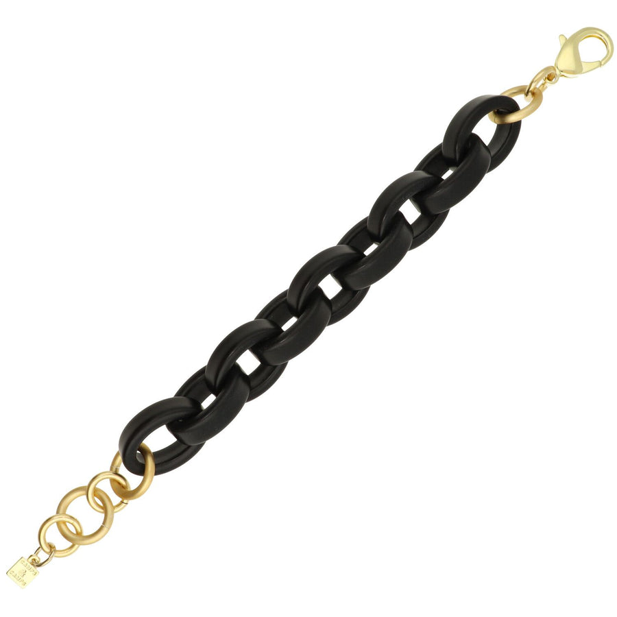 Oval Resin Link Bracelet Effen