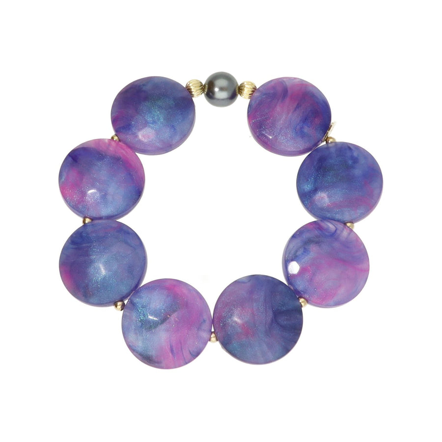 Medium Disc & Pearl Bracelet