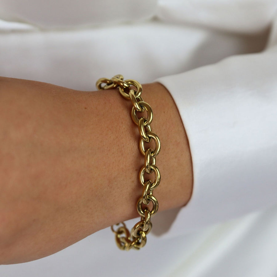 Golden Cable Chain Bracelet