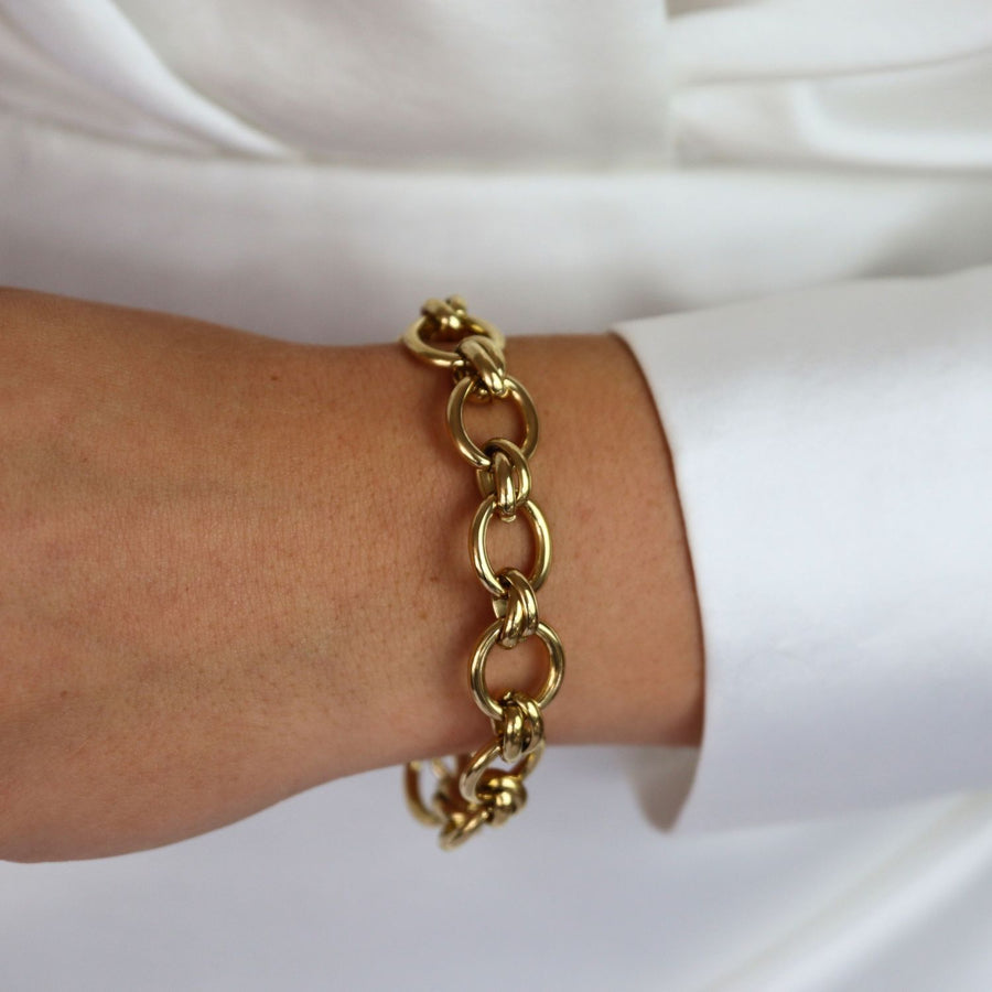 Small Chain Hoops Bracelet