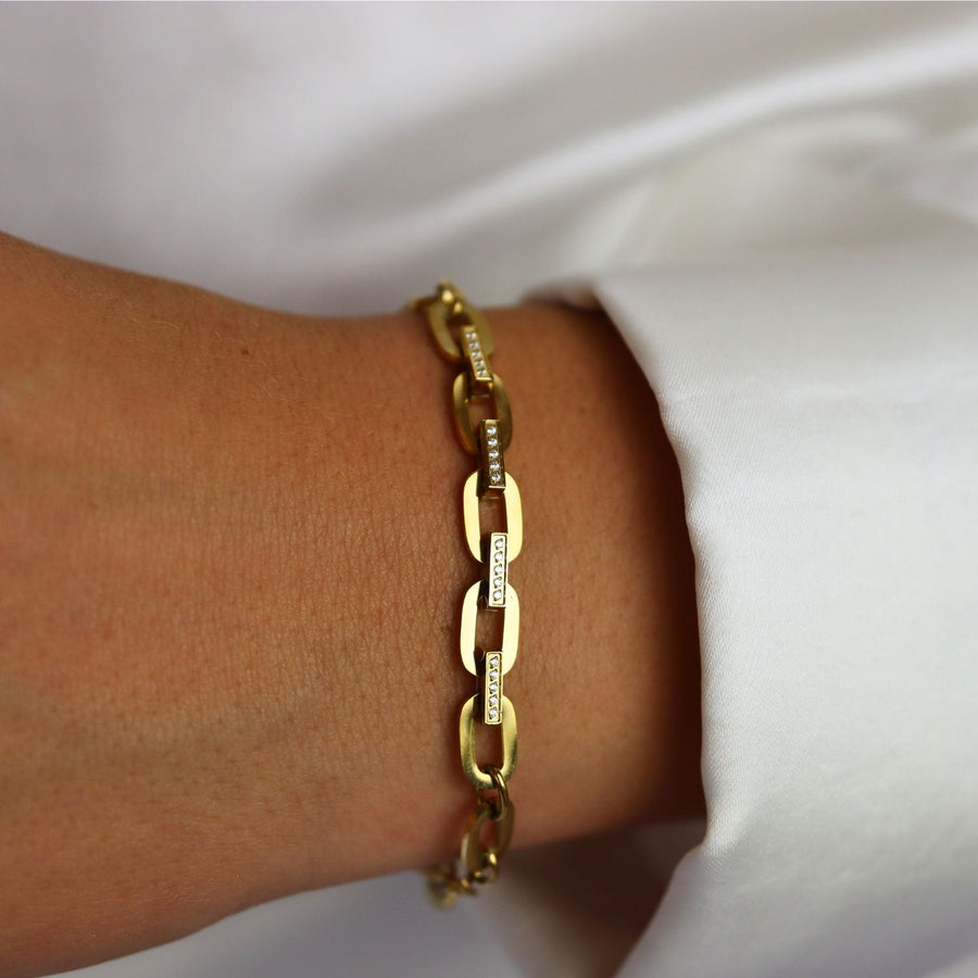 Little Rectangle With Stones Bracelet