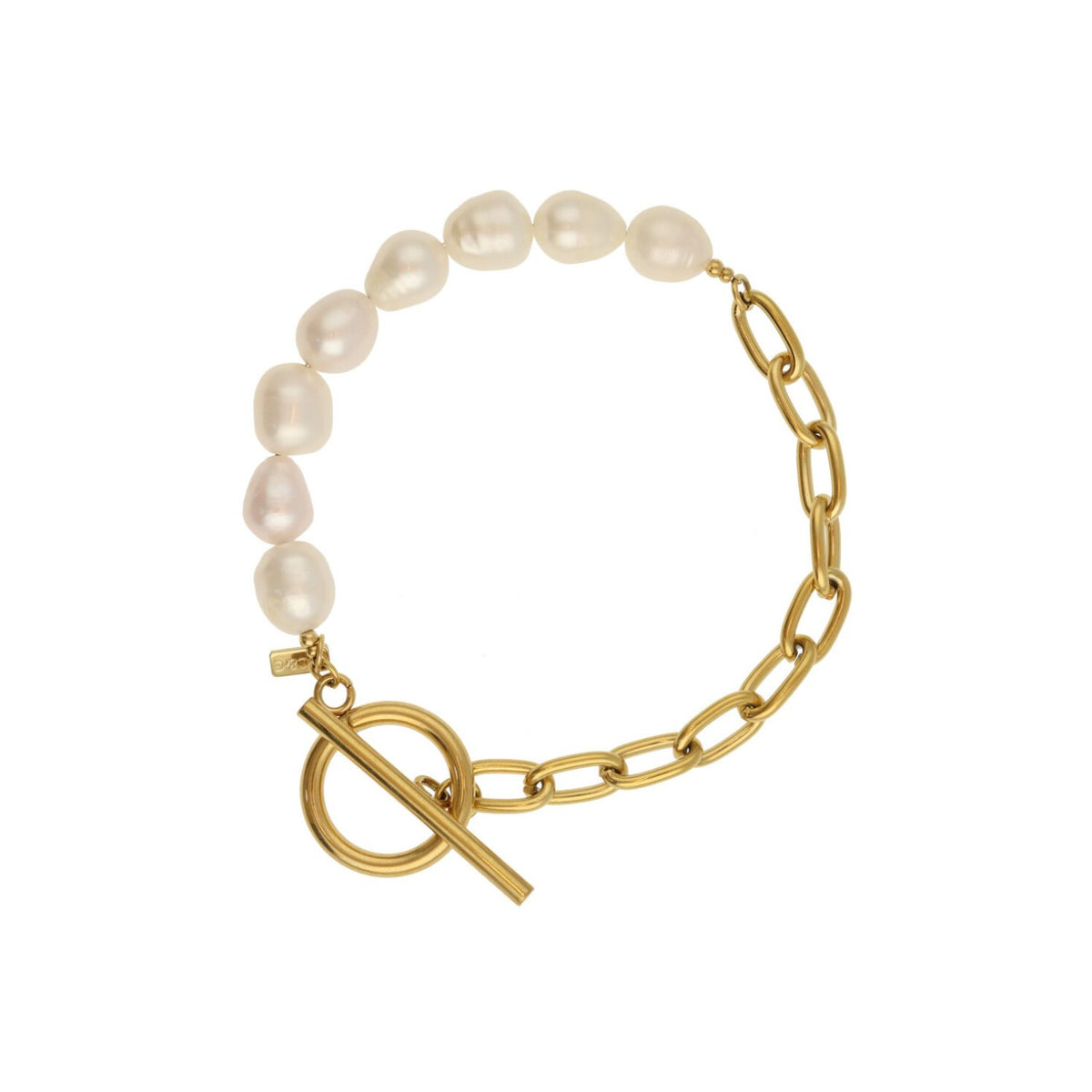 Chain Bracelet With Pearls