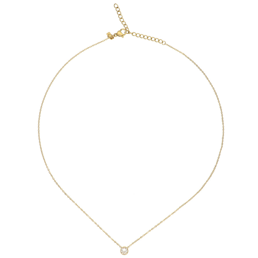 Little Silver Stone Necklace
