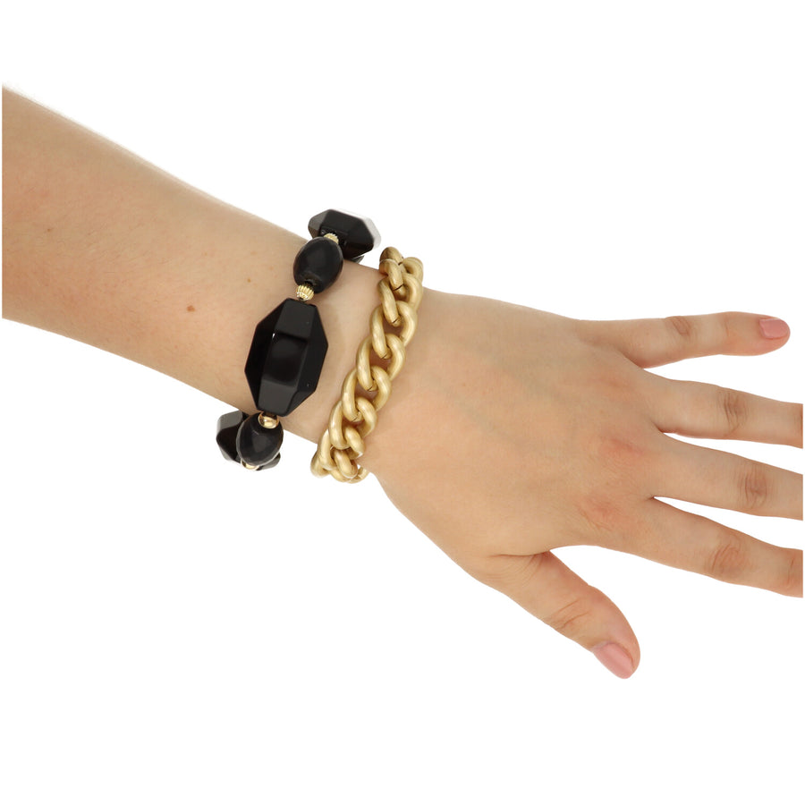 Barrel & Gem Bracelet