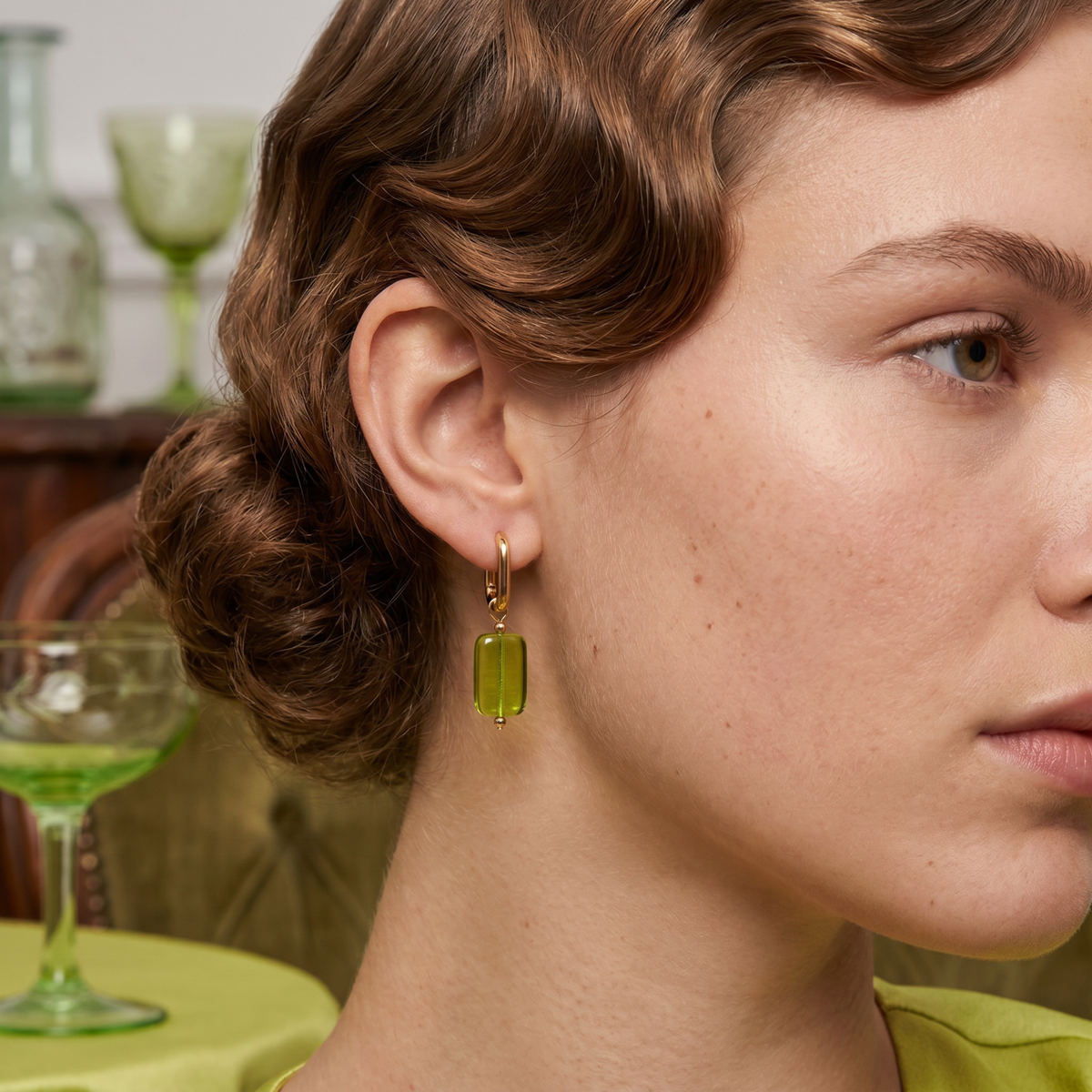 Glass Bead Hoops