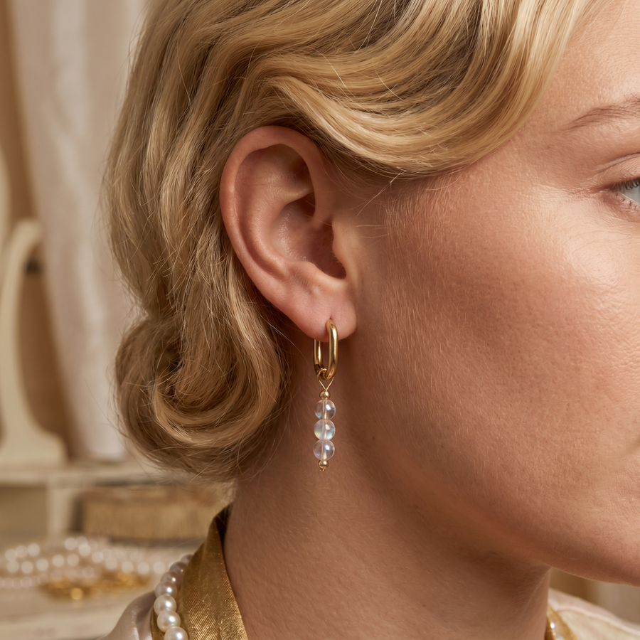 Glass Bead Hoops