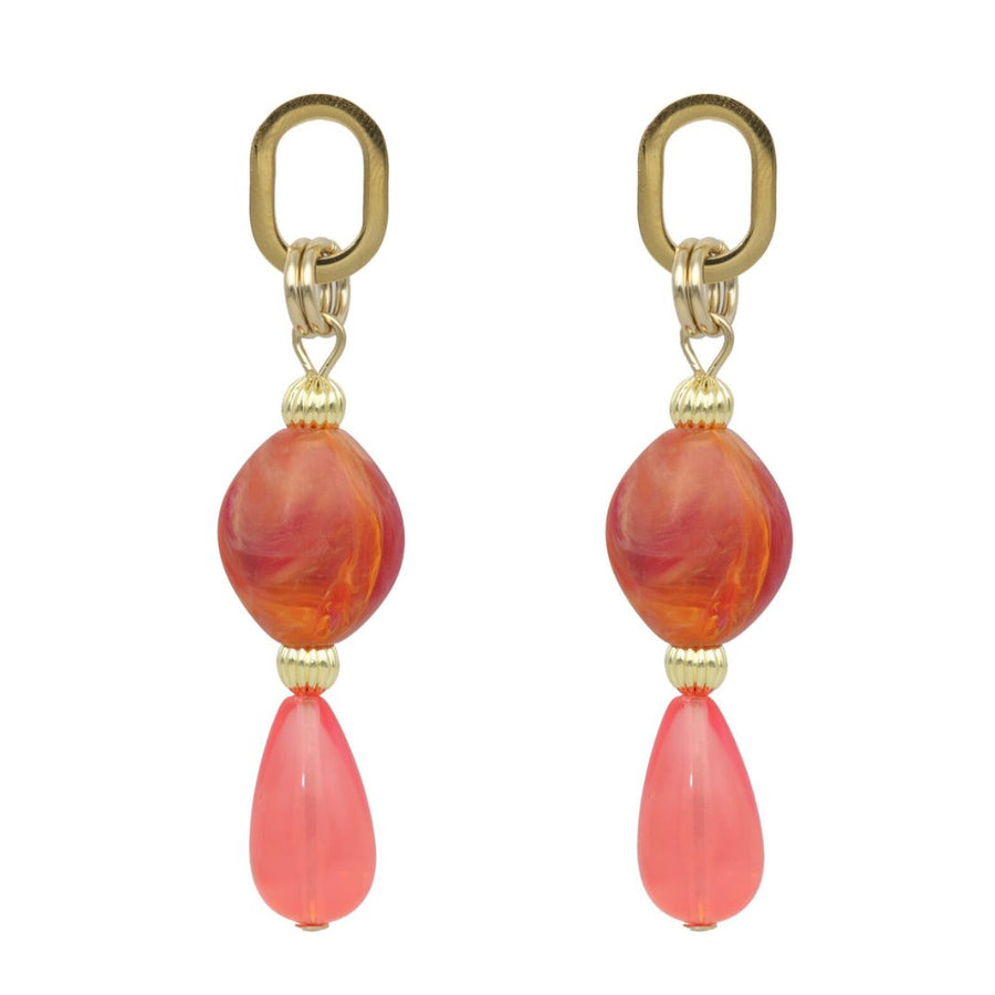 Oval Droplet Earrings