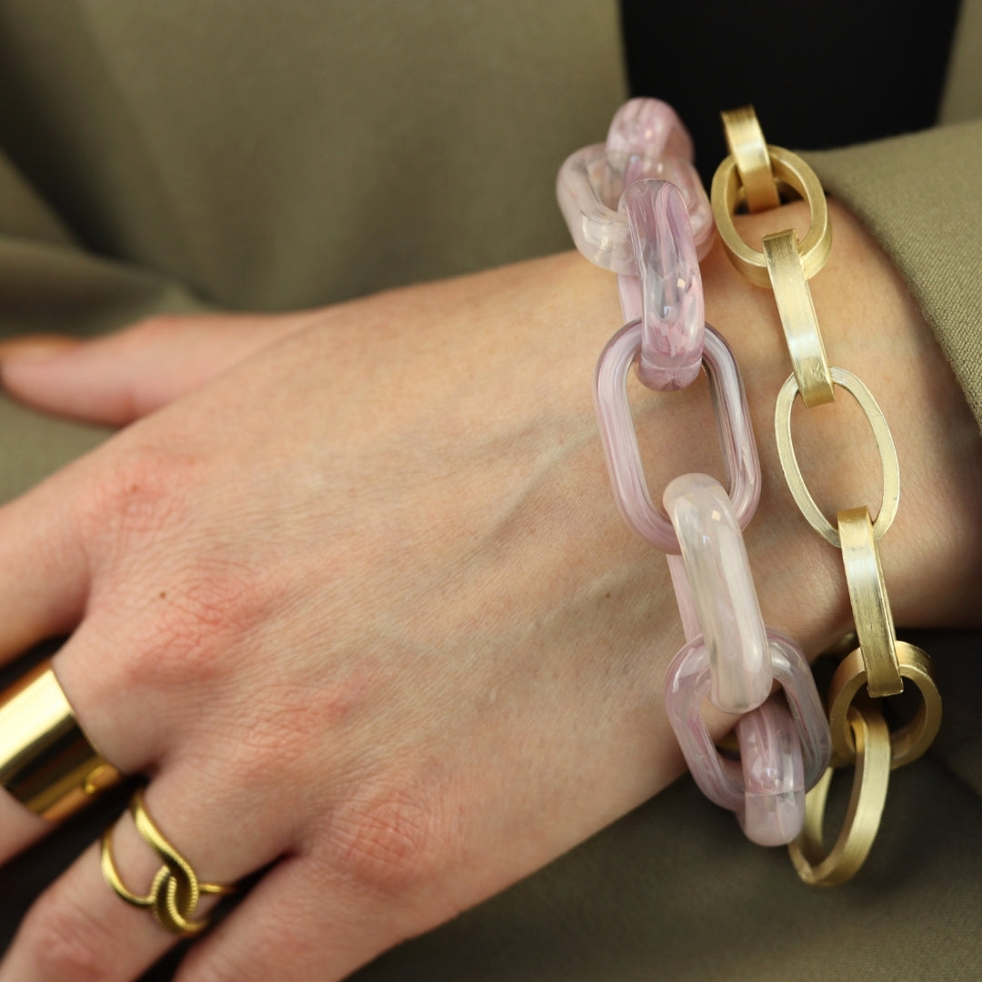Oval Link Bracelet Gekleurd