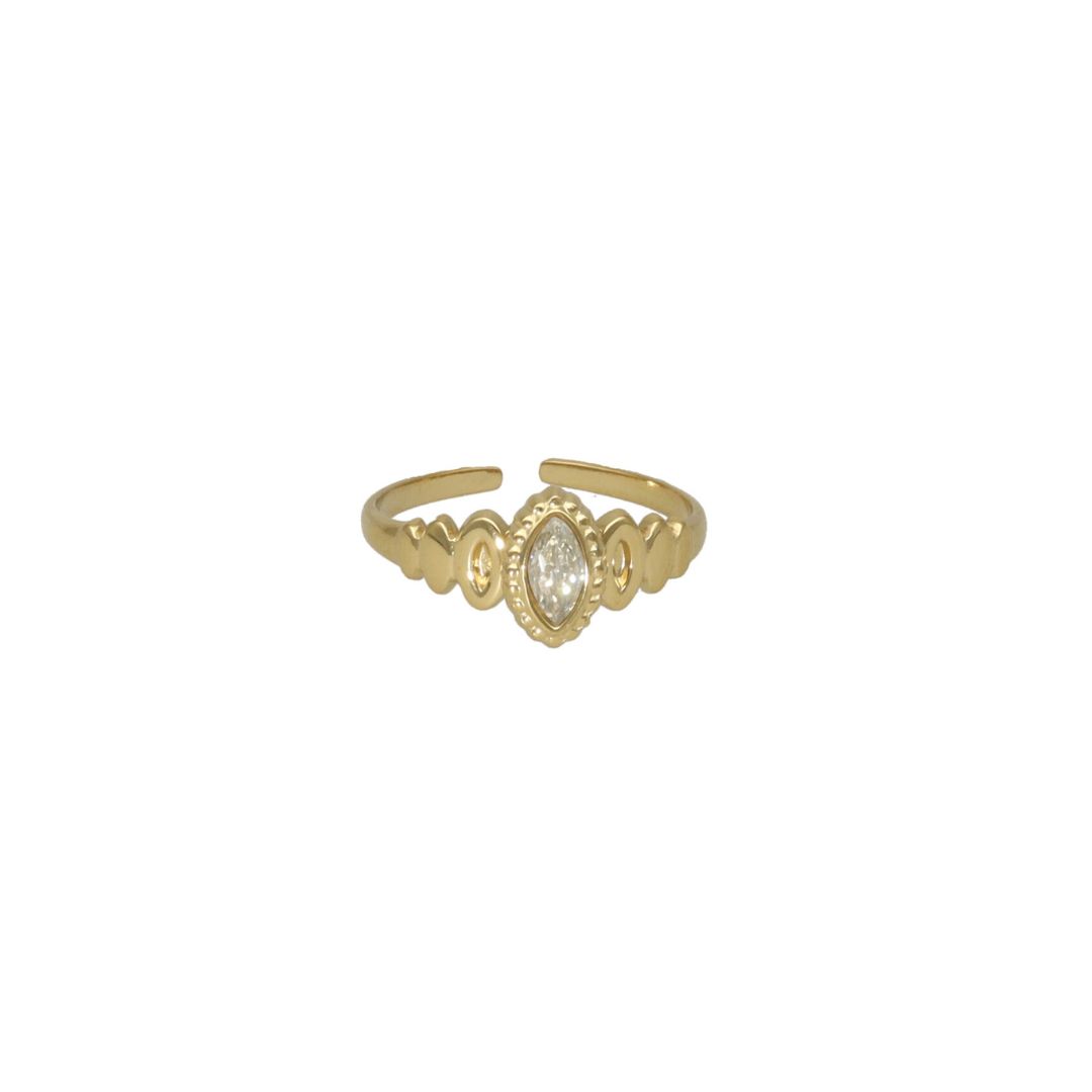 Antique Oval Ring With Stone