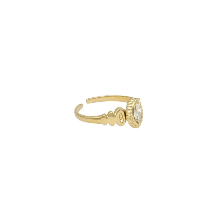 Antique Oval Ring With Stone