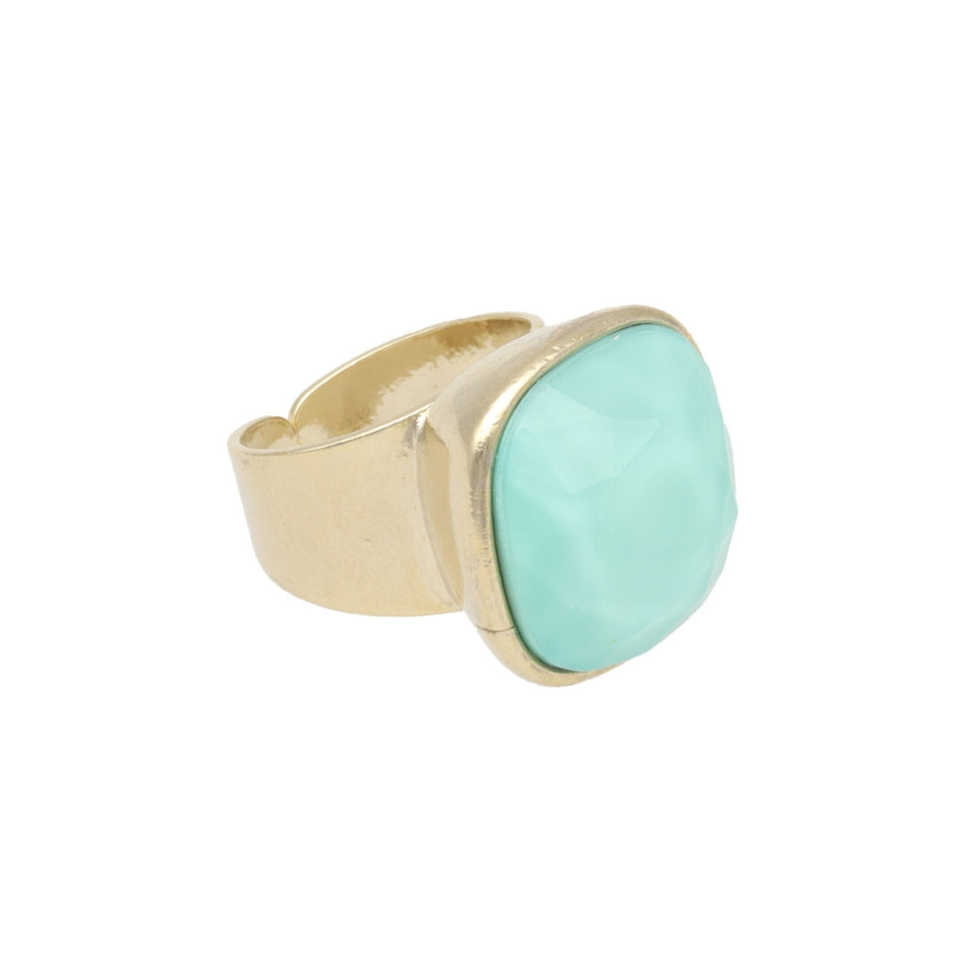 Square Crystal Ring