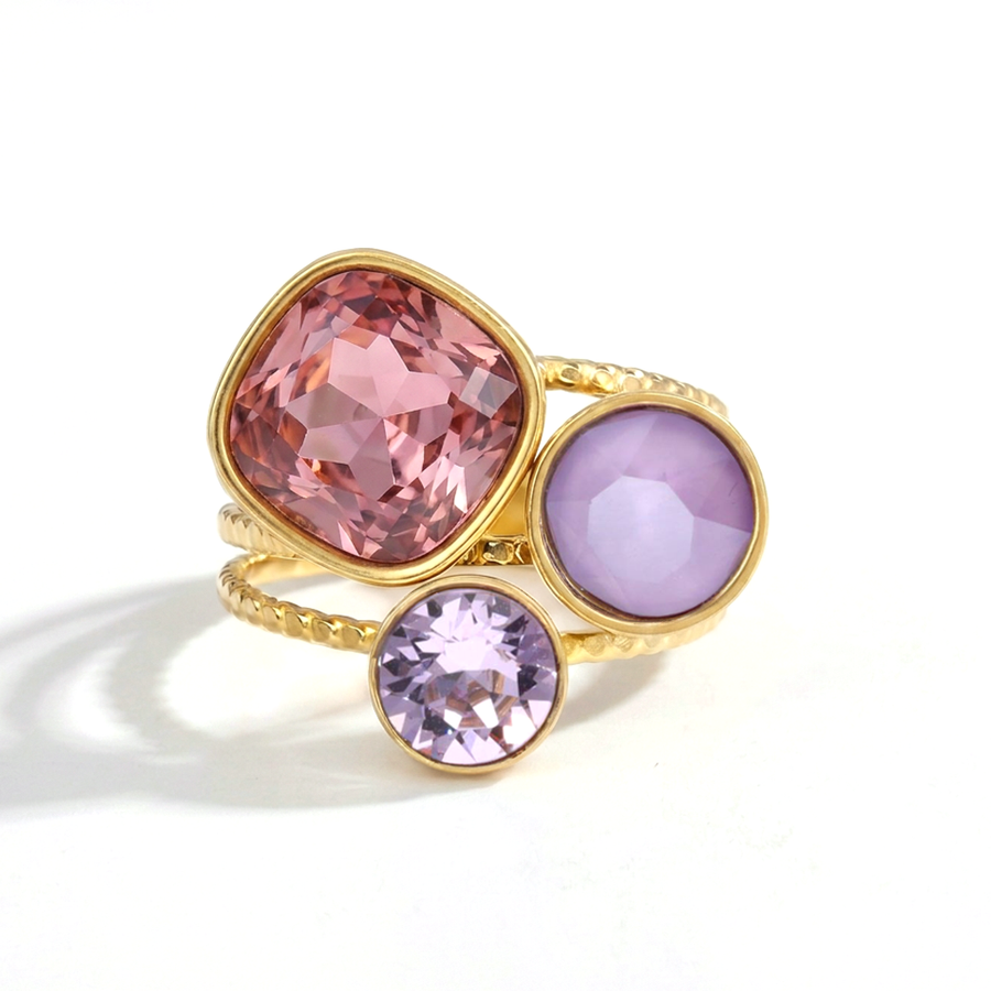 Trio Ring mit Swarovski-Kristall