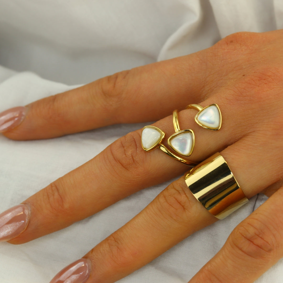 Golden Asymmetrical Ring
