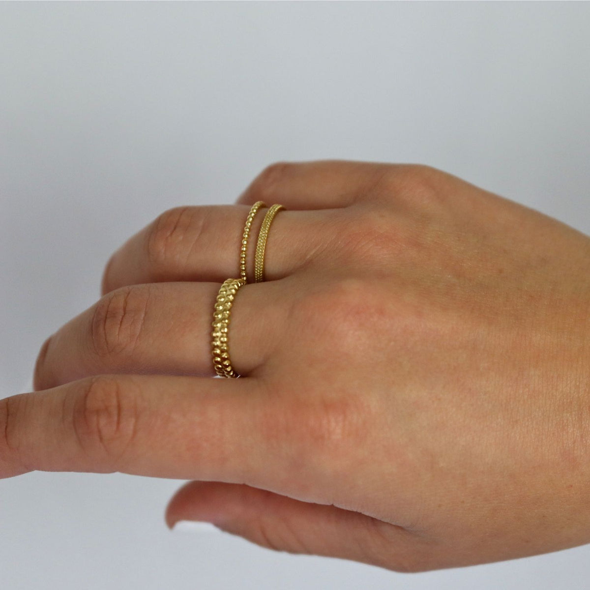 Double Little Dots Ring