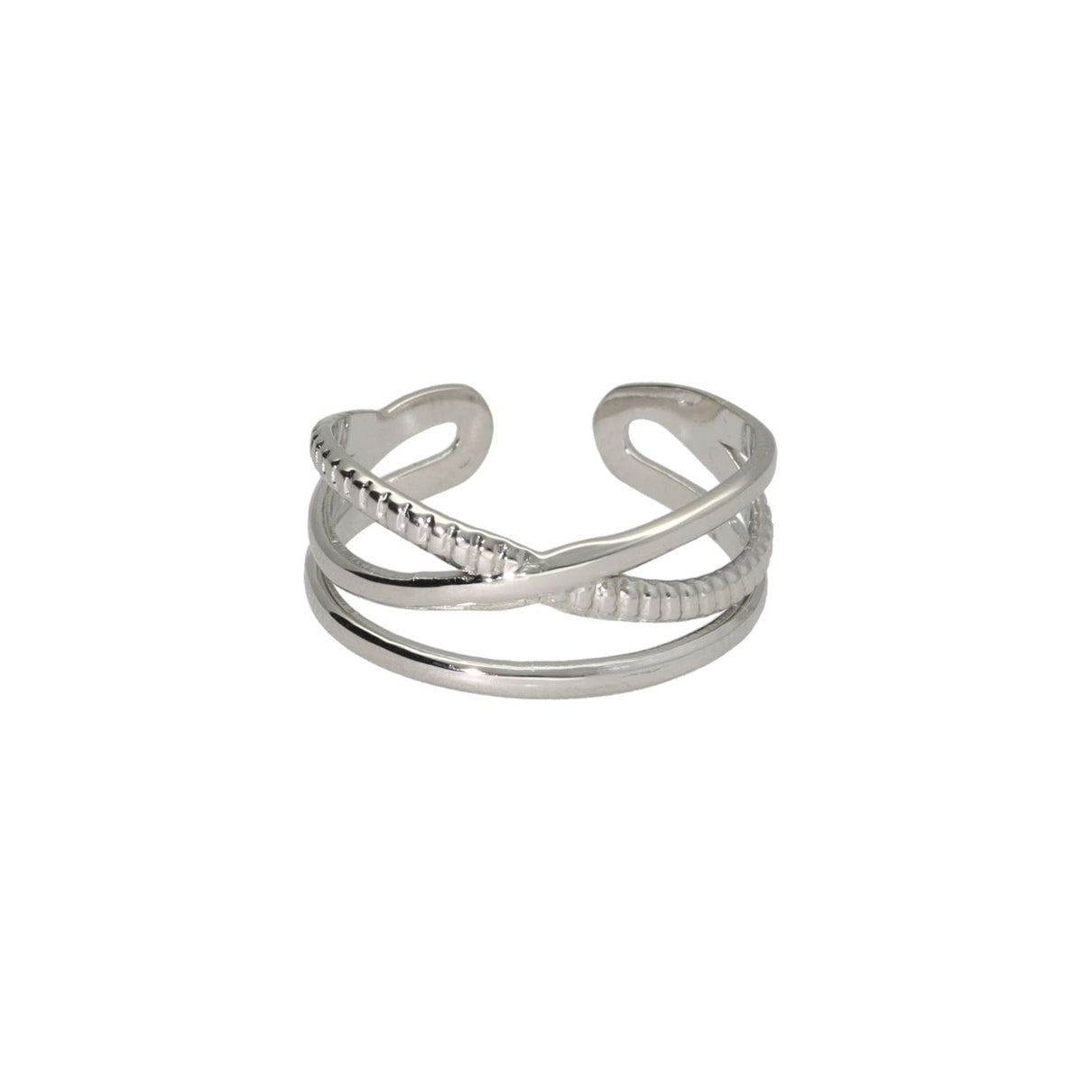 Overlap Plain and Twisted Ring