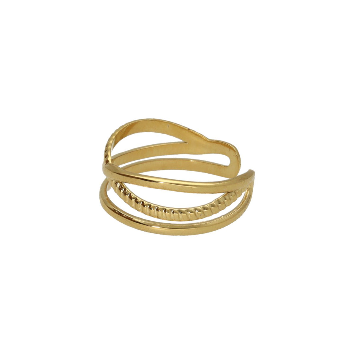 Overlap Plain and Twisted Ring